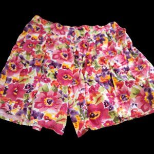 Gitano 90's Floral Retro Vintage Shorts Size 24 Summer Florida Beach Bea